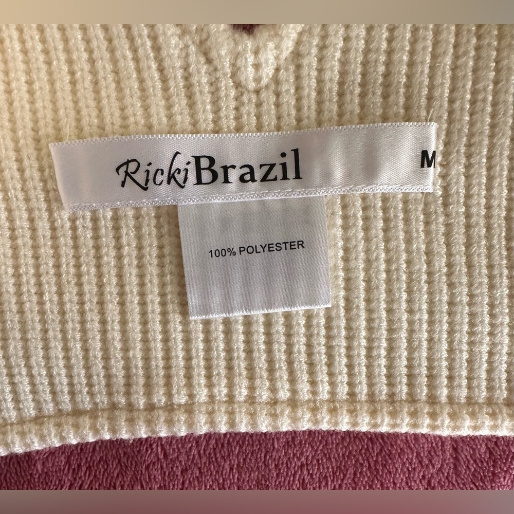 Ricki Brazil  Bralette Crochet woman’s size M White stretch - Picture 3 of 5